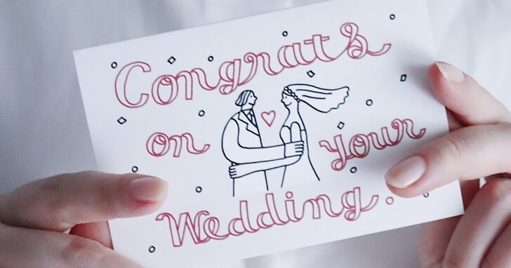 結婚祝いのメッセージ文例 おすすめギフト プレゼントに添える気持ちを込めたメッセージ Mood Mark Idea